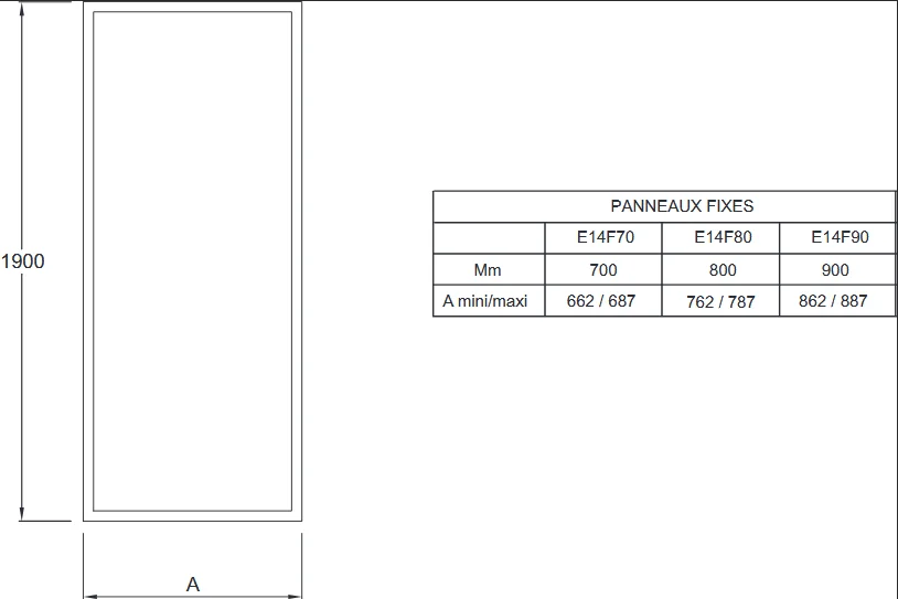 Душевая перегородка Jacob Delafon Serenity 90 см профиль хром E14F90-GA (детальная фотография), современные, hi-tech