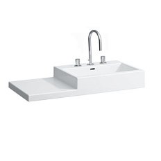 Раковина Laufen Living 100 см белая с 3 отверстиями для смесителя