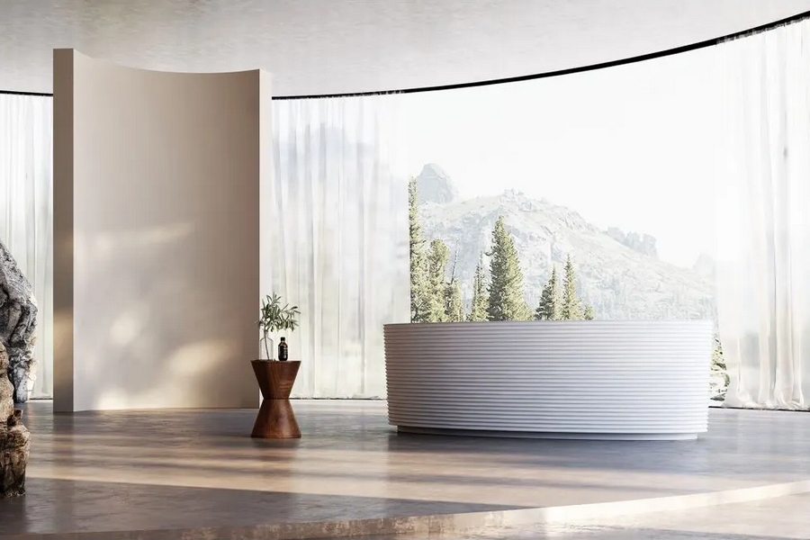 Ванна акриловая Abber 180x85 см отдельностоящая AB9441-1.8 (детальная фотография), 180x85 см