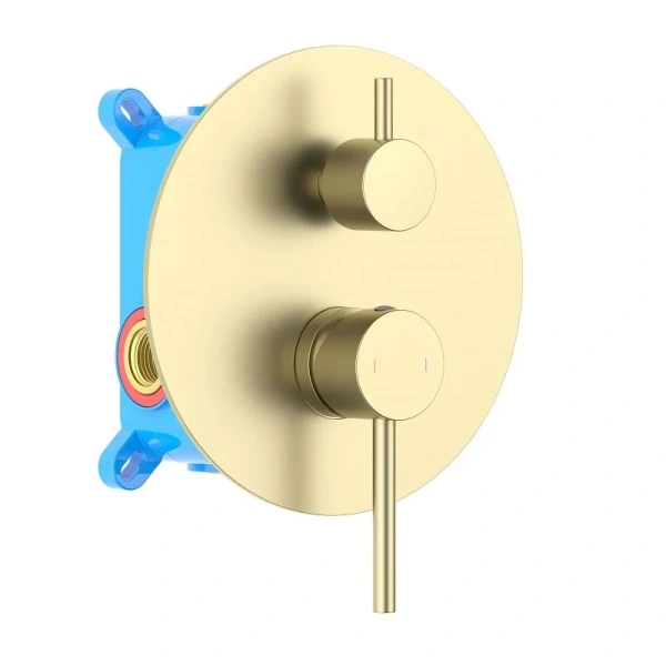 Смеситель для душа Акватек Европа золото шлифованное AQ1346BG (детальная фотография)