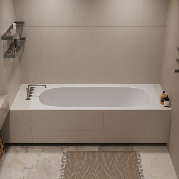 Ванна акриловая Vincea VBT-710-1700, 170 x 75 см, белая (детальная фотография), приставные, встраиваемые