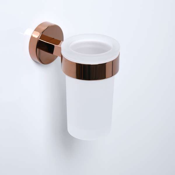 Стакан для ванной WasserKRAFT Asphe розовое золото K-77728 (детальная фотография), современные, hi-tech