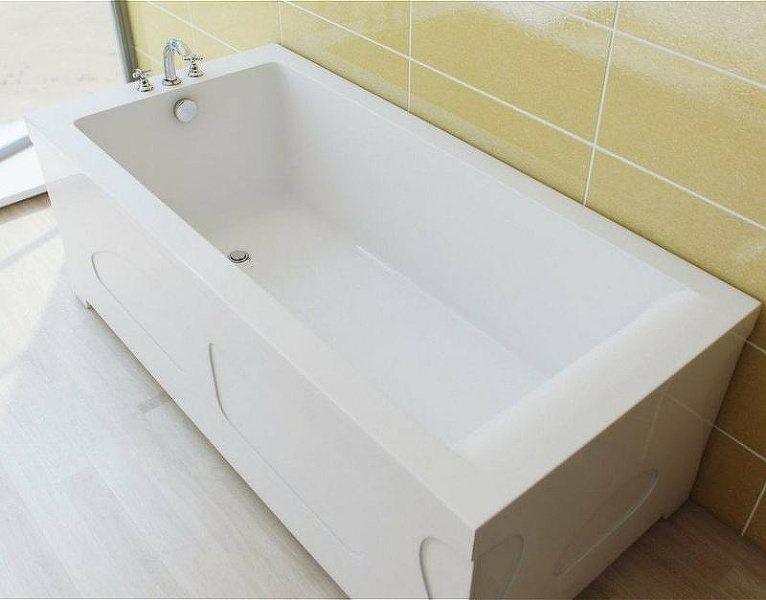 Ванна из литьевого мрамора Эстет Дельта 170x70 см белая глянцевая ФР-00000651 (детальная фотография), 170x70 см