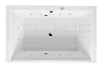 Ванна гидромассажная Excellent Crown Lux 190 x 120 см, NANO, хром, с системой хромотерапии 6Led, каркас в комплекте (выставочный образец)