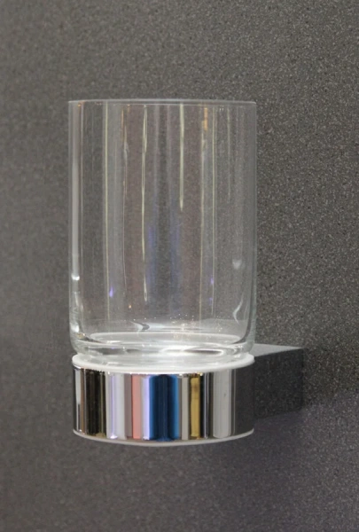 Стакан для ванной Keuco Plan 14950 (детальная фотография), металлические, стеклянные