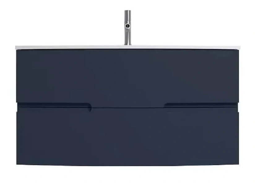 Тумба под раковину подвесная Jacob Delafon Nona 100 см глянцевый темно-синий EB1889RU-G98 (детальная фотография)