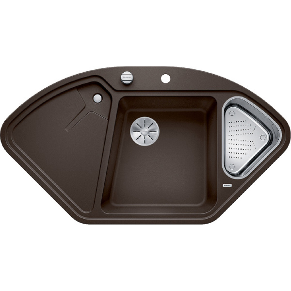 Мойка для кухни Blanco Delta (детальная фотография), с одной дополнительной чашей