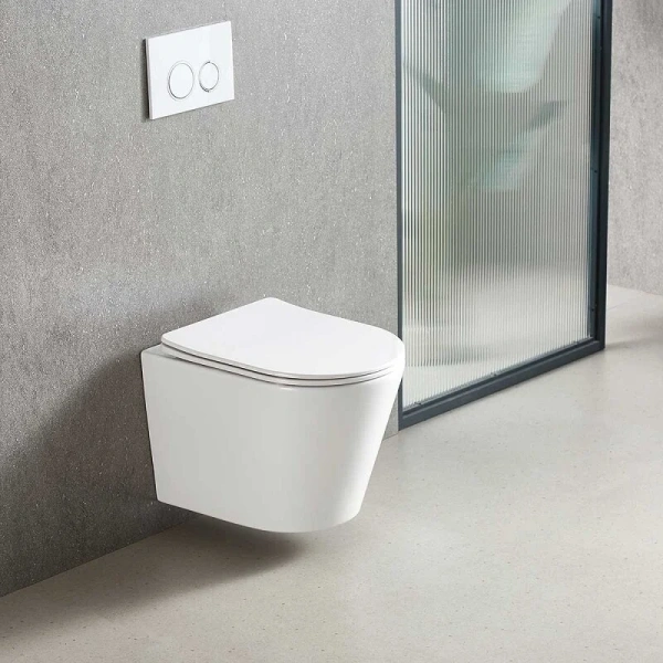 Унитаз подвесной Vincea Piatti белый VT1-11T (детальная фотография), без бачка, со скрытым бачком