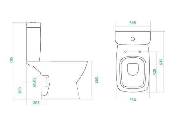 Унитаз компакт Santek Нео с бачком 1WH302470 (детальная фотография), напольные