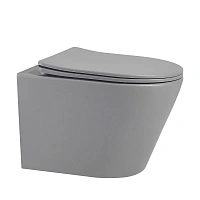 Унитаз подвесной Abber BEQUEM серый матовый