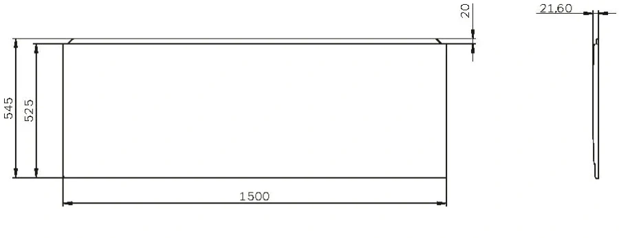 Передняя панель Am.Pm X-Joy 150 см белая W94A-150-070W-P (детальная фотография), в наличии index_1