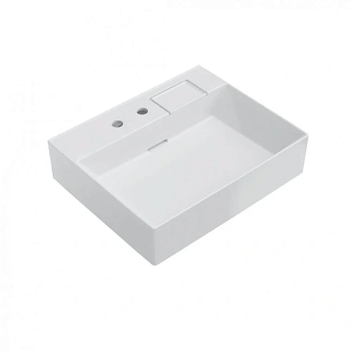 Раковина Kerama Marazzi Logica 70 см с двумя отверстиями - фото 3