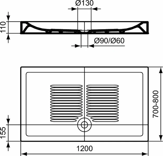 Сифон для поддона Ideal Standard с хромированной крышкой J3417AA (детальная фотография), в наличии index_2