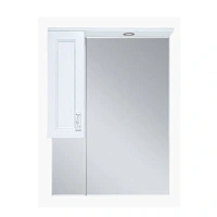 Зеркальный шкаф с подсветкой Misty Дива 65 см белый, правый