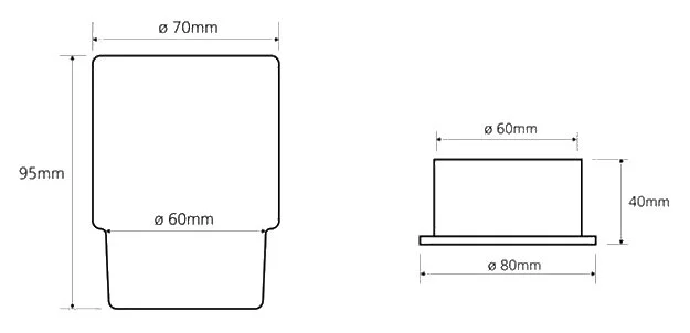 Стакан для ванной Bemeta Omega матовое стекло 138110061 (детальная фотография), современные, hi-tech