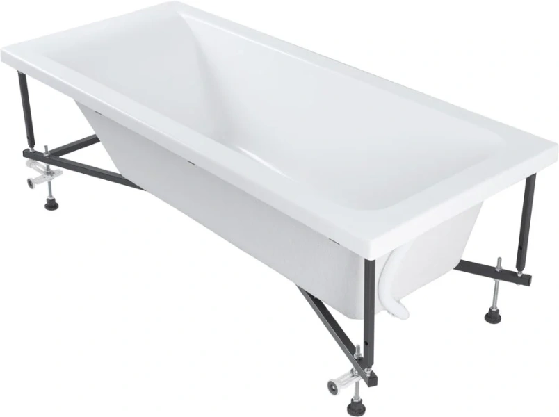 Акриловая ванна Stworki Стокгольм 155 x 70 см, с каркасом, белая, 270034 (детальная фотография) index_1