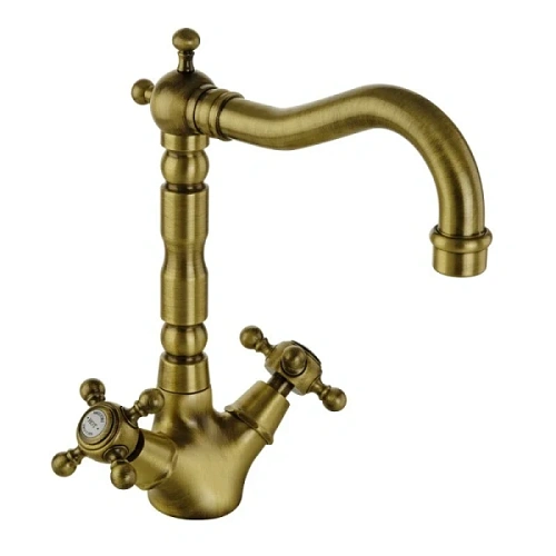 Смеситель для раковины Migliore Revival бронза - фото 2