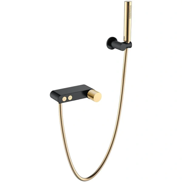 Смеситель для ванны Boheme Stick черный/золото 123-BG.2 (детальная фотография)