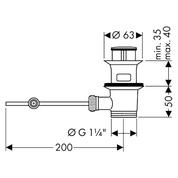 Схема (детальная фотография), высокие, с донным клапаном