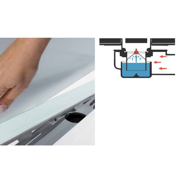 Погружной стакан Tece TECEdrainline с мембраной 660016 (детальная фотография) index_1