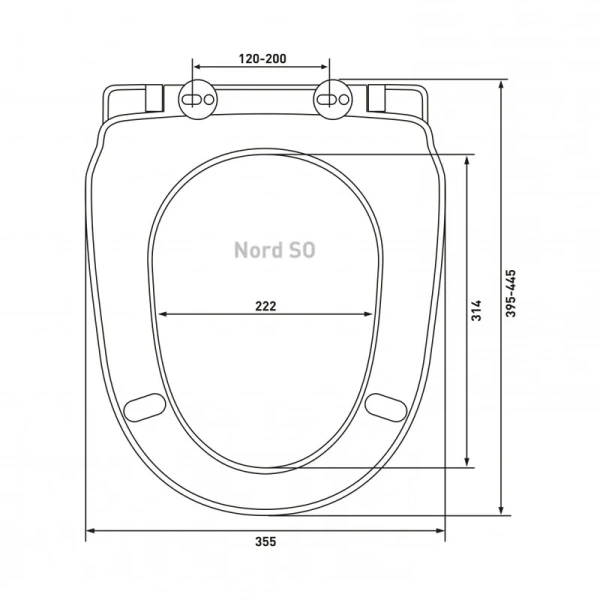 Крышка-сиденье с микролифтом BERGES Nord белая 015703 (детальная фотография) index_2