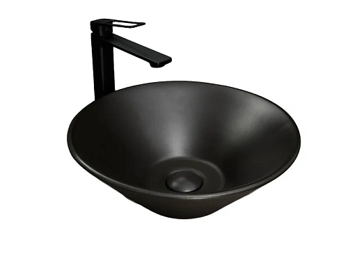 Раковина GID Esfera N9102bg 42 см черный графит - фото 2
