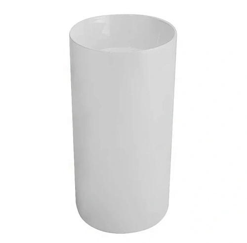 Раковина напольная SantiLine 45 см керамическая белая - фото 2