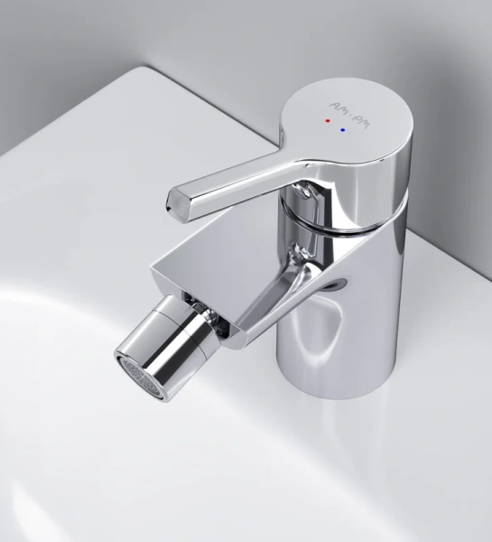 Смеситель для биде Am.Pm X-Joy с донным клапаном хром F85B83100 (детальная фотография), хром