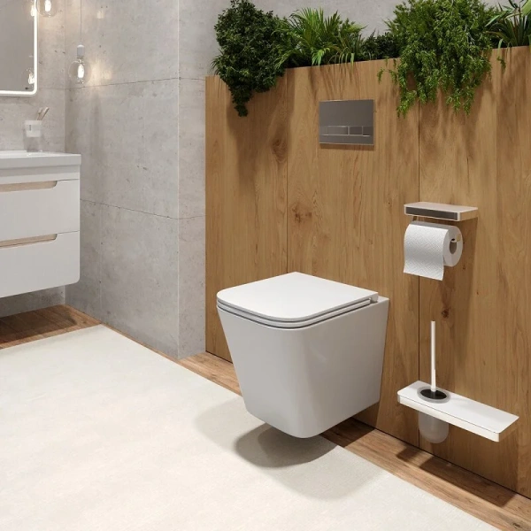 Унитаз с инсталляцией Lemark Florex клавиша хром глянец 100801419 (детальная фотография), нет в наличии