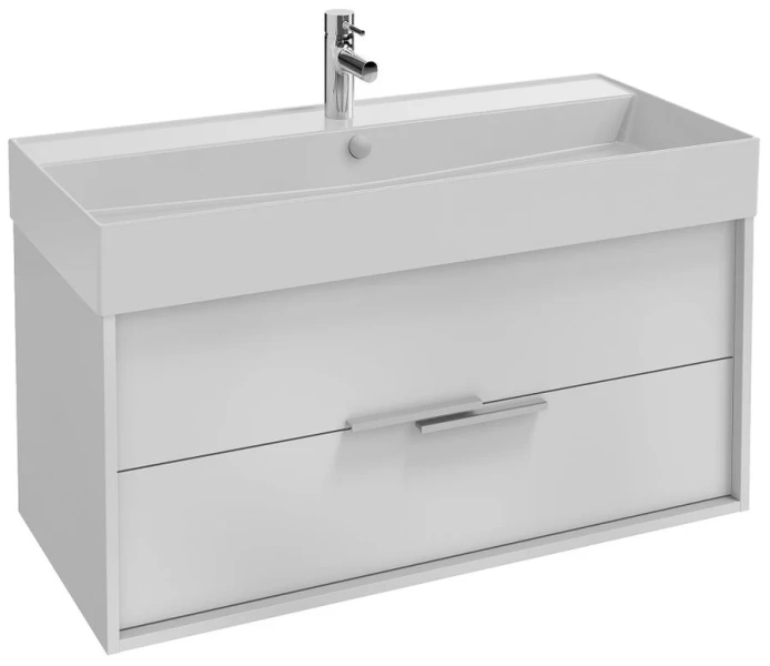 Тумба с раковиной подвесная Jacob Delafon Vivienne EB1508-N18 100 см с 2 ящиками (детальная фотография)