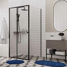 Душевой уголок WasserKRAFT Dill 100х100 см профиль черный