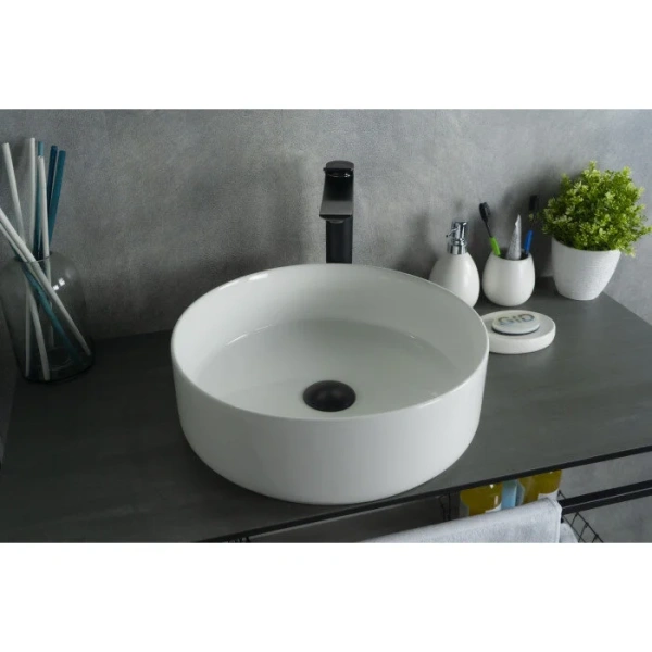 Раковина GID Esfera N9424 40 см белая 51179 (детальная фотография), 40 см