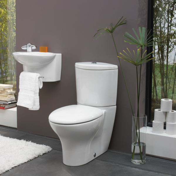 Раковина Jacob Delafon Presquile 45 см E1337-00 (детальная фотография), подвесные, на полупьедестал, пристенные