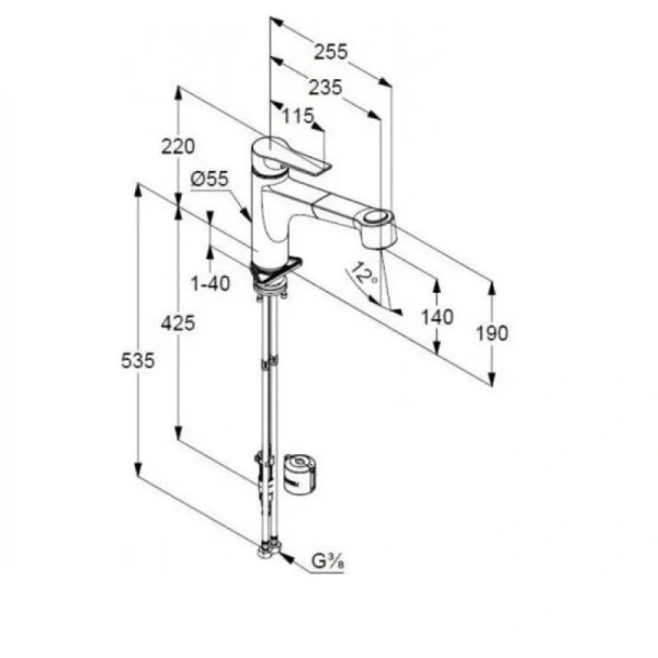 Смеситель для кухни Kludi Mix с переключателем 329450575 (детальная фотография), для кухни