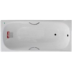 Ванна чугунная с противоскользящим покрытием, с ручками, 170х75 см, Timo Standart 3V