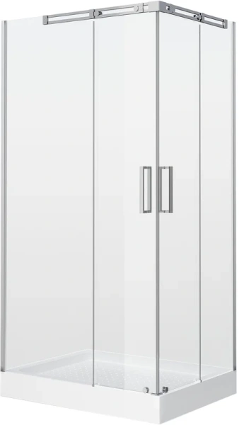 Душевой уголок Grossman Galaxy GR-3110 110x80 см без поддона (детальная фотография), хром
