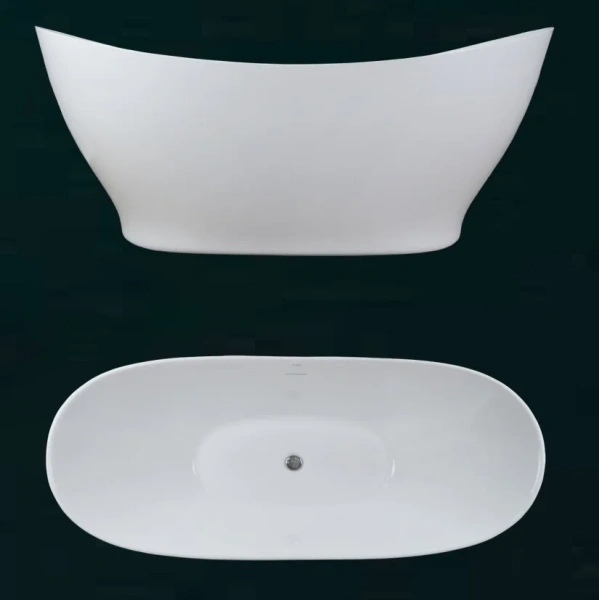 Ванна акриловая Creo Ceramique Tours TO5001, 170 x 73 см, белый (детальная фотография), 170х75