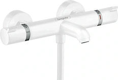 Смеситель для ванны Hansgrohe Ecostat термостатический, белый матовый