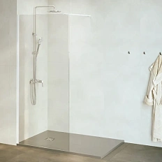 Душевая перегородка RGW Walk In WA-002W 100 см профиль белый, стекло прозрачное