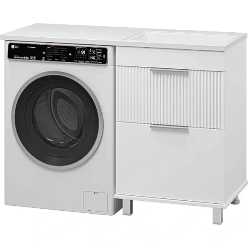 Тумба под раковину напольная Brevita Enfida 60 см белая - фото 9