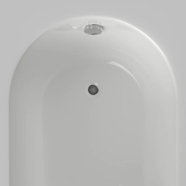 Ванна акриловая Berges Lumbo 160x75 см белая 050002 (детальная фотография), без гидромассажа, большие, глубокие