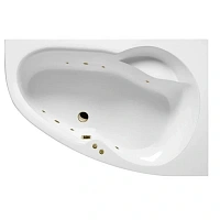 Ванна гидромассажная Excellent Newa Soft 160 x 95 см, правая, белый/бронза, WAEX.NEP16.SOFT.BR