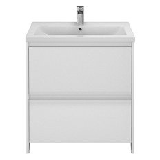 Тумба под раковину напольная Velvex Klaufs 70 см белая глянцевая
