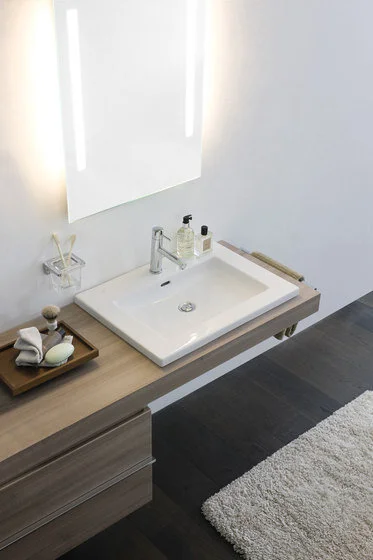 Раковина Laufen Living 65 см с 1 отверстием для смесителя 8.1643.1.000.104.1 (детальная фотография), 65 см