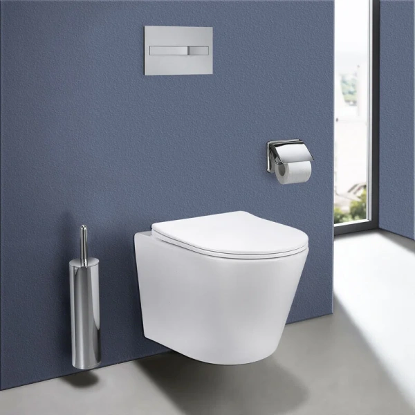 Унитаз подвесной Vincea Piatti VT1-11S с сиденьем микролифт (детальная фотография), без бачка, со скрытым бачком