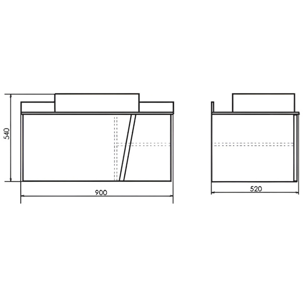 Схема (детальная фотография), подвесная, пристенная