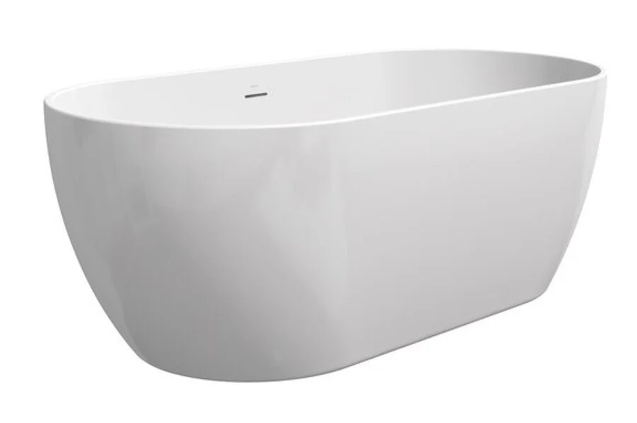 Ванна акриловая Ravak Freedom O XC00100044, 169 x 80 см, отдельностоящая, белая, слив-перелив белый (детальная фотография), отдельностоящие