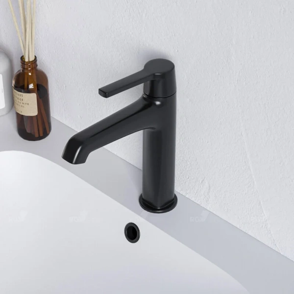 Смеситель для раковины RGW Shower Panels SP-301B черный 511405301-04 (детальная фотография), современные, hi-tech