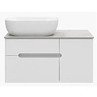 Тумба под раковину подвесная Misty Роял 80 см белая