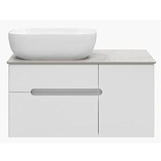 Тумба под раковину подвесная Misty Роял 80 см белая